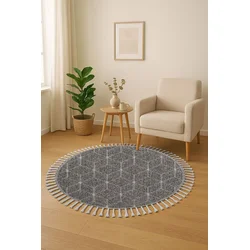 Conceptum Hypnose Tepih Bukle 1408, O160 cm, Sivi