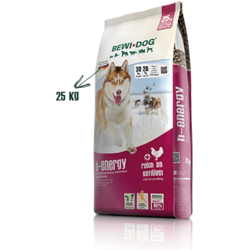 BEWI DOG Suva hrana za pse H-Energy, Živina i riba, 25kg