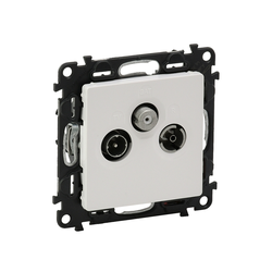 Legrand 753152 - Vtičnica hišna VALENA LIFE TV-RD-SAT bela