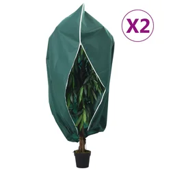 Navlake za biljke od flisa s patentom 2 kom 70 g/m2 2,36x2 m