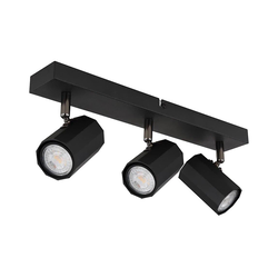 Globo 57918-3B - Spot svetiljka JAMES 3xGU10/25W/230V crna