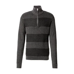 JACK & JONES Pulover JJHugo antracit/črna