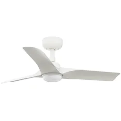 FARO 33824WT1S - LED prigušiva ventilator HEY S LED/10W/230V CCT prečnik 90 cm bela WT + daljinski upravljač