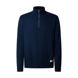 Pepe Jeans Pulover Andre temno modra