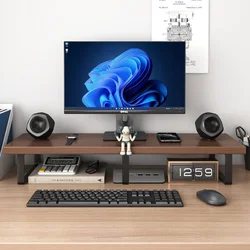 Shanshanmuyi Polica za monitor, 60×20 cm, Braon