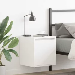 Zidni noćni ormarići 2 kom bijeli 38x34x40 cm