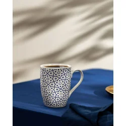 Madame Coco Šolja Reve Bleu Fiona, 360 ml, Plavo-bela