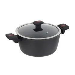 BAKERS SECRET Šerpa sa poklopcem RED DOT 24cm BS11579