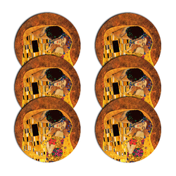 Bertoni Home Unisexs 6 Round Table Pads Set Pocałunek