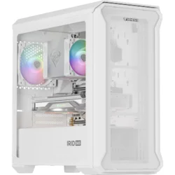 Računalniško ohišje Genesis IRID 503 ARGB LITE/Mini Tower/Transpar./Belo