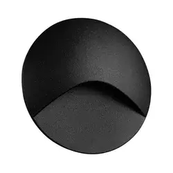 Kanlux 39133 - LED svetlo za stepenište EXIN LED/2,5W/230V 4000K IP65 crno okruglo