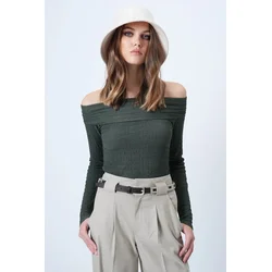 Trend Alacati Stili Ženska bluza Alc-X14579, Zelena