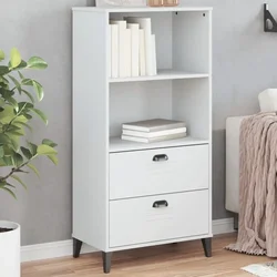 Regal za knjige VIKEN bijeli 60 x 35 x 123 cm konstruirano drvo