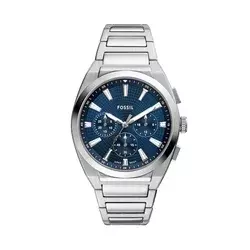Fossil Muški sat Everett, Teget-srebrne boje