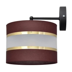 Zidna lampa HELEN 1xE27/15W/230V smeđa/crna/zlatna