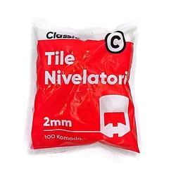 Classic Nivelator za keramičke pločice, 2mm, 100 komada