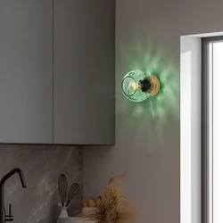 Opviq Zidna lampa Benek-15-14405, 15x18x15cm, IP20, Zlatna boje