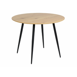 Miza Berwyn 1492 Črna, Svetel les, 76cm, MDF plošča, Kovina