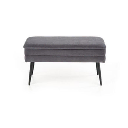 Halmar Tabure VELVA gray/black (1p=1szt)