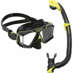 U.S. Divers Set za ronjenje Crna COMBO SIDEVIEW II