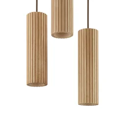 Brilliant - Luster na sajli LAKEWOOD 3xGU10/10W/230V prečnik 28 cm braon
