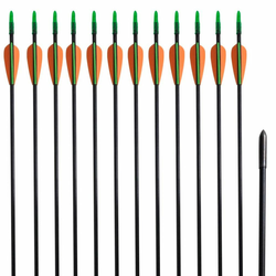 Standardne savijene strijele za luk, 30-inčne, 0,6 cm, 12 komada