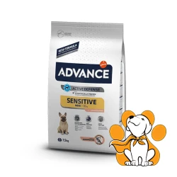 Advance Sensitive Mini, od 1kg do 10kg, 7kg, Losos & Pirinač, Za osetljive pse
