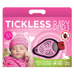 TICKLESS® BABY Ultrazvočni repelent proti klopomza otroke, roza