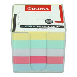 Optima kocka papirna 1/850 u boji+stalak ( 22944 )