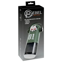 Rebel SKULL 3F Intimate Device with Heating & Thrusting, Black, 30 cm 54066680000