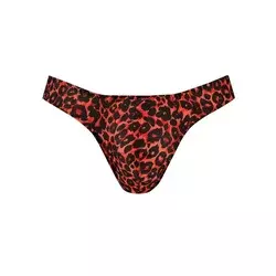 Muške sexy tange Tribal string, Crveno-crne
