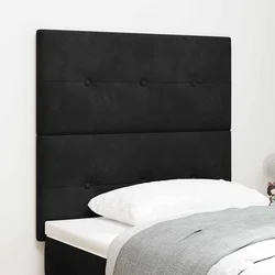 Vzglavje Črna 80 cm Žamet