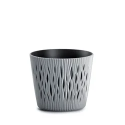 Prosperplast Saksija Sandy Round R220, Siva