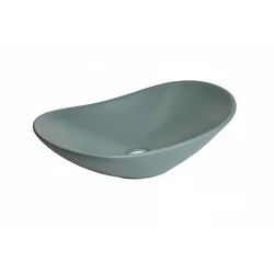 Lavabo nadgradni MINOTTI 625x370x155 mat svetlo zeleni