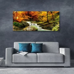 tulup.si Slika na platnu Forest slap narava 120x60 cm