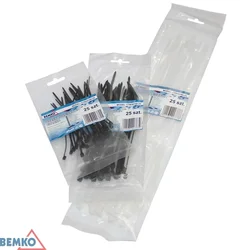 Bemko kabelske vezice 4,8 x 370 mm črne, 25 kos BM-E40-CTB48370-25