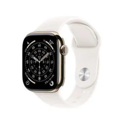 APPLE Watch S11 Cellular 42mm Gold Titanium Case with Light Blush Sport Band - M/L (mf8x4rk/a)