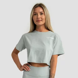 GymBeam Ženski Crop Top Limitless Eucalypt