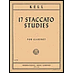 KELL: 17 STOCCATO STUDIES FOR CLARINETE NOTE