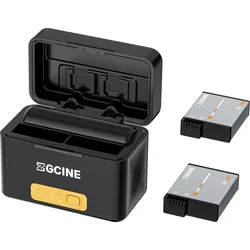 ZGCINE PS-OM1 Kit 2 Charging Case for DJI Osmo Action 3/4/5/6 a Osmo 360
