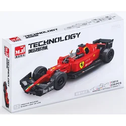MJI Klocki 13014 - Czerwony Bolid Wyścigowy, 238 elementów - sportowy model Formuła 1