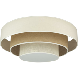 Duolla - LED plafonsko svetlo LUNETA LED/26W/230V O 60 cm 4000K krem/braon