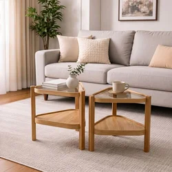 Hanah Home set od 2 umetnutih stočića Nesta 2, hrast