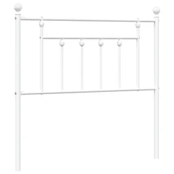 Vidaxl Kovinsko nadomestno vzglavje belo 90 cm
