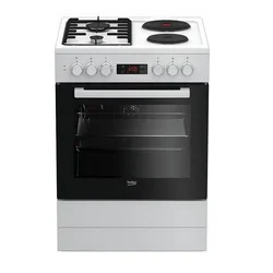 Beko Kombinovani šporet FBE64320WDN, 2 ringle, 2 gorionika, 66l, Beli