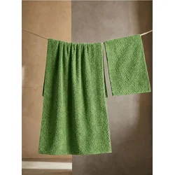 Sinsay - Set peškira sa reljefnim dezenom 2 pack - zeleno