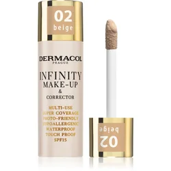 Dermacol Infinity ličila in korektor z visoko prekrivnostjo (Multi-Use Super Coverage Waterproof Touch) 20 g (Odtenek 02 Beige)