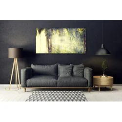 tulup.si Slika na akrilnem steklu Palm tree forest narava 140x70 cm 2 obešalnika