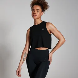 MP Womens Training Cropped Vest - Black - S