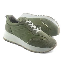 Mona Shoes Ženske patike, Kožne, Maslinaste